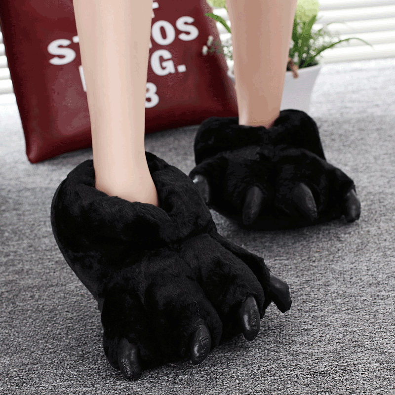 Women'S Shoes To Men'S Size - Size 35-43 Black Animal Paw Shoes