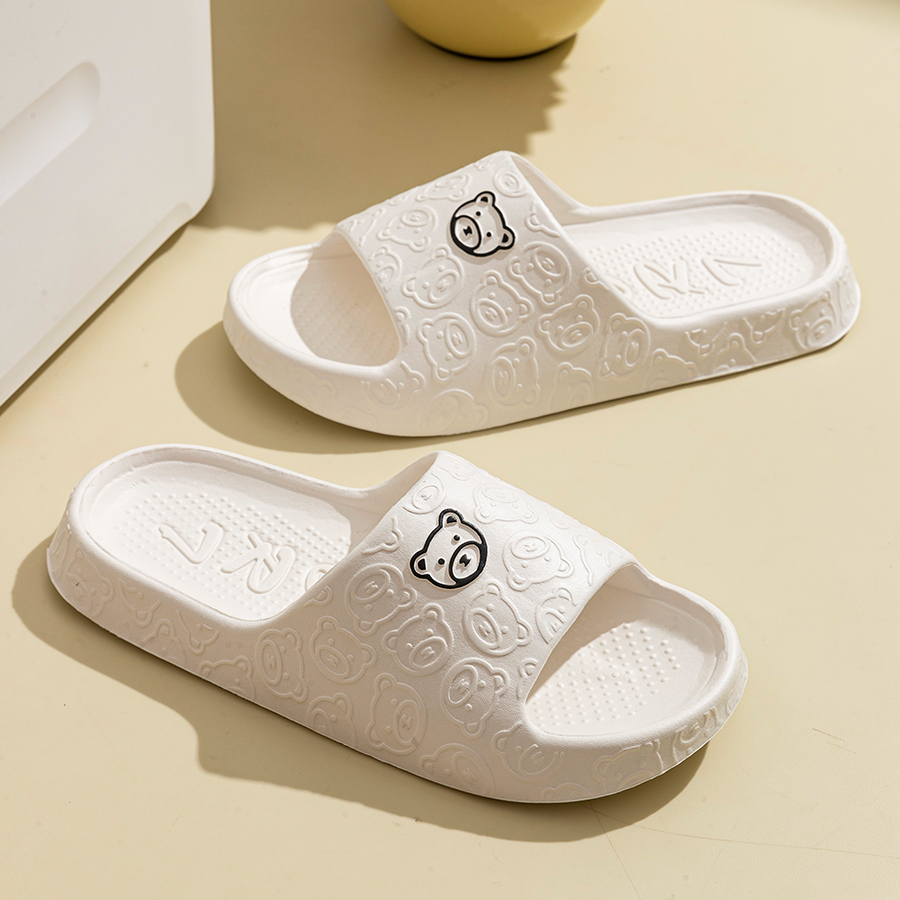 Printting Cute Bear Women Slip - Women'S Shoes To Men'S Size review and price