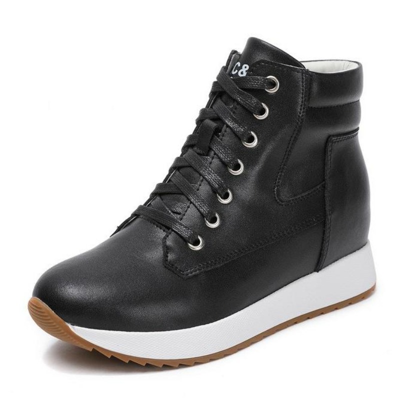 7CM Genuine Leather Women Ankl - Wedge Heeled Sneaker review and price