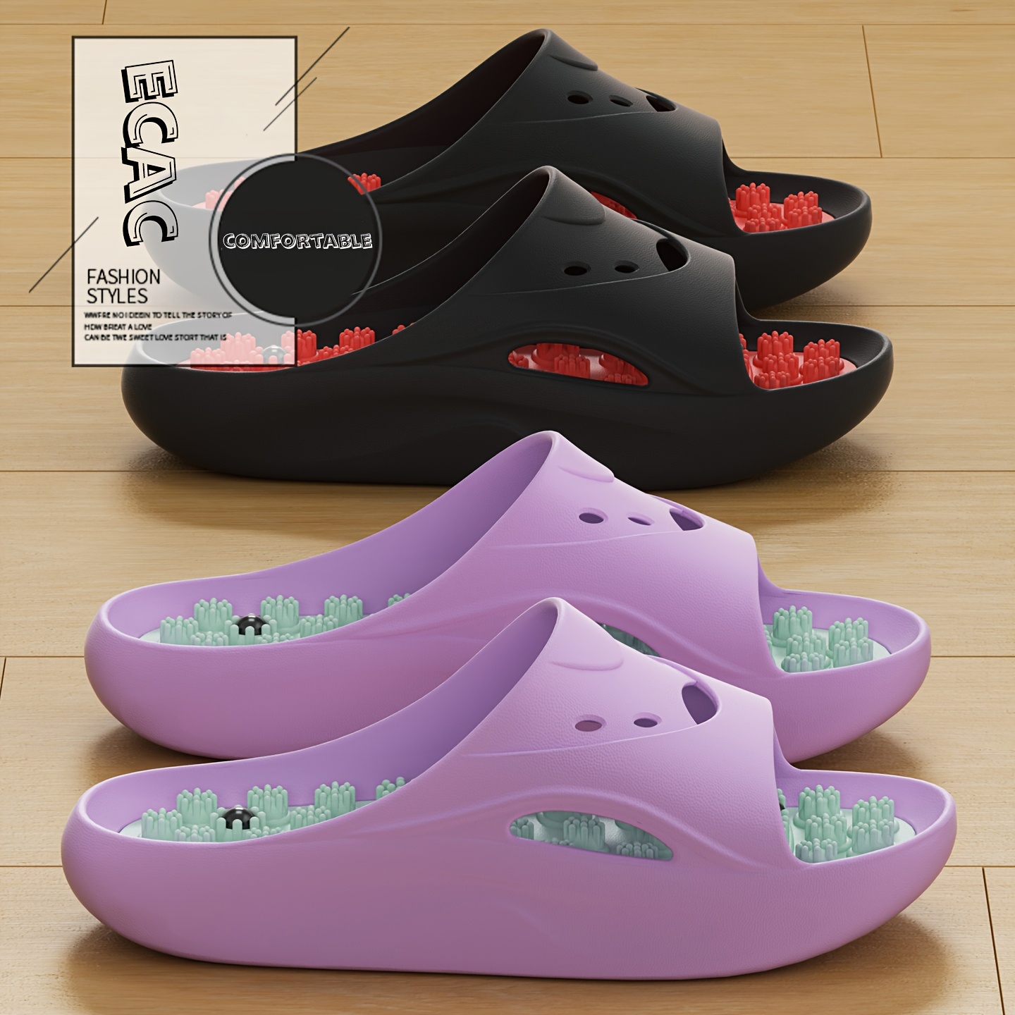 Women Men EVA Massage Slippers - Women'S Shoes To Men'S Size review and price
