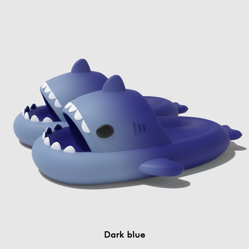 Cute Cartoon Shark Slippers Fo - Women'S Shoes To Men'S Size review and price
