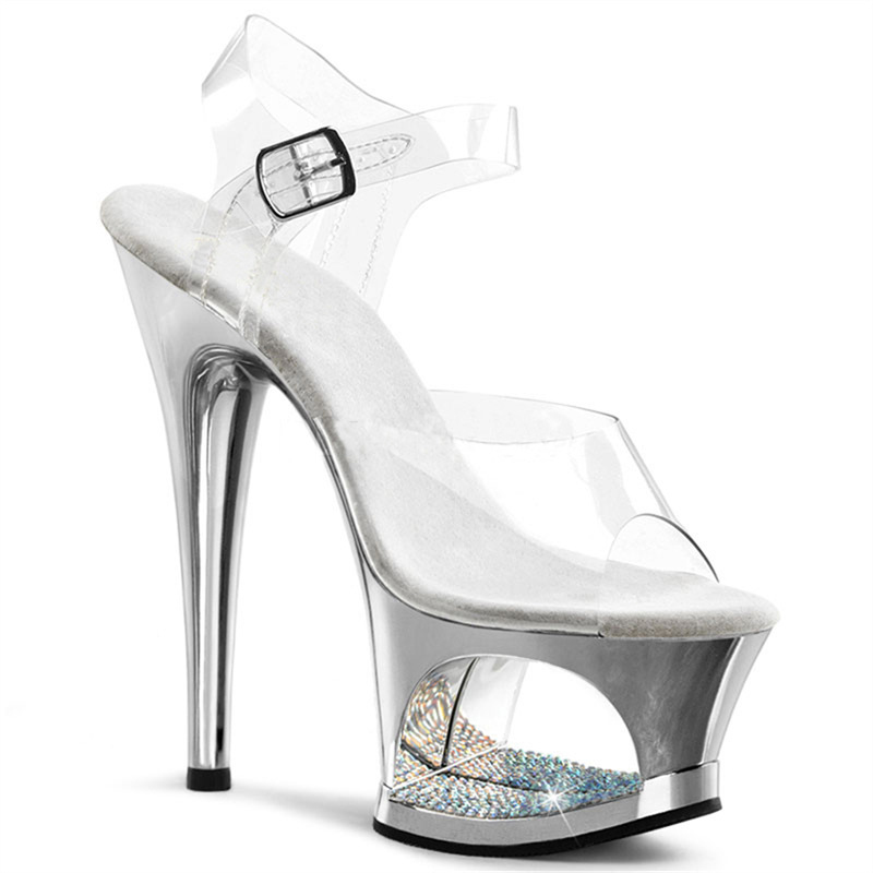 Pink Hollow Out Platform Stile - Clear Strap Heel review and price