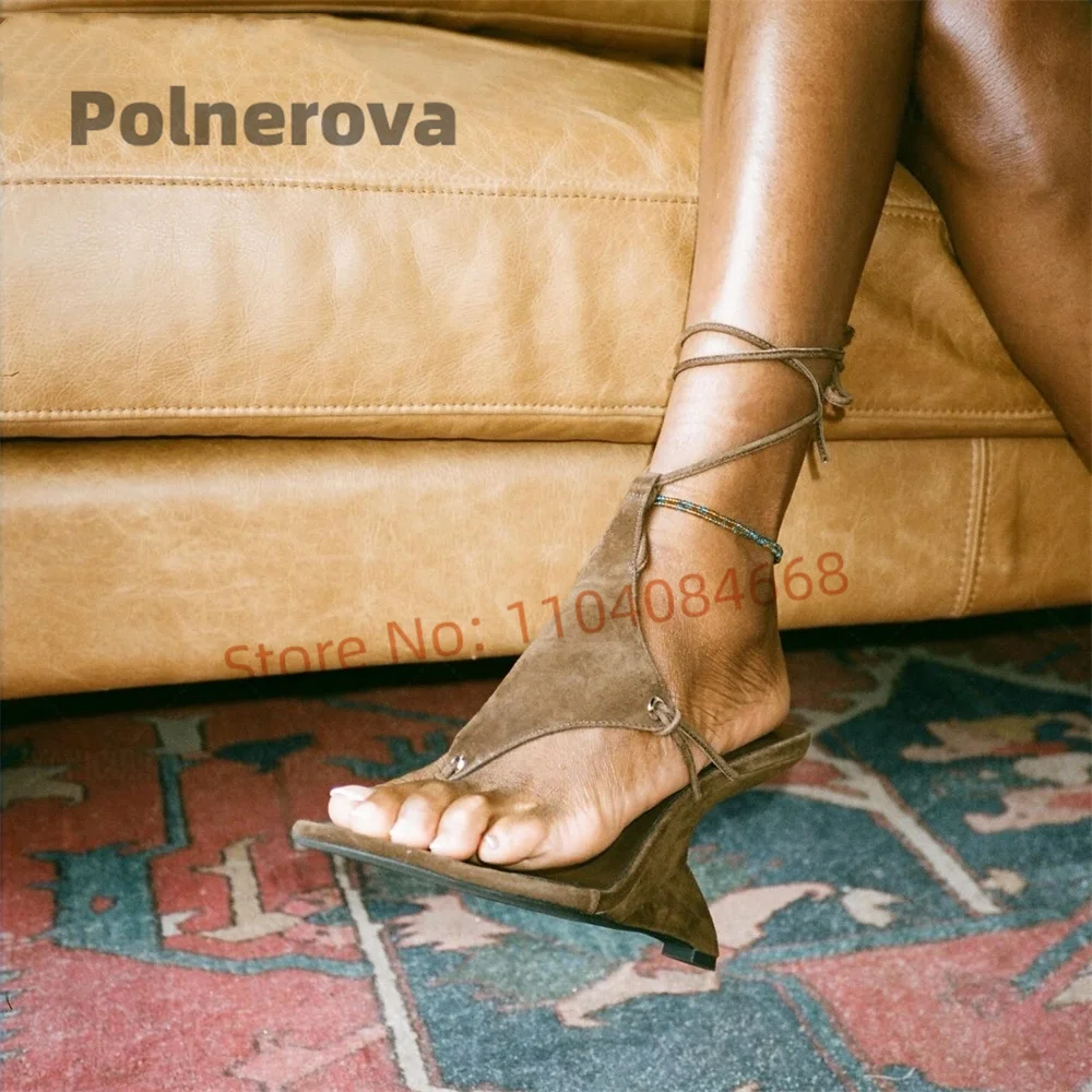 Sexy Brown Suede Sandals for W - Wedge Heeled Sneaker review and price