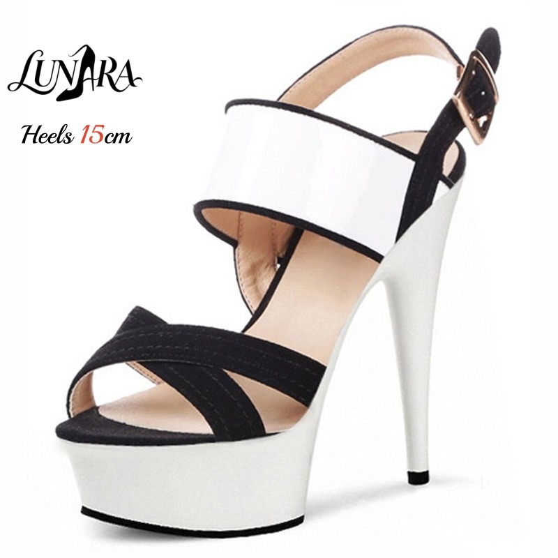 15cm/6Inch Clear Platform Stil - Clear Strap Heel review and price