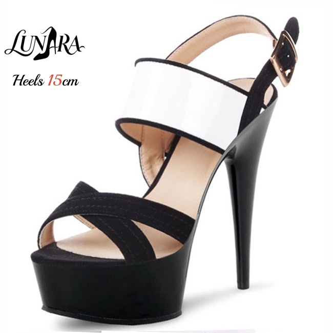 15cm/6Inch Clear Platform Stil - Clear Strap Heel review and price
