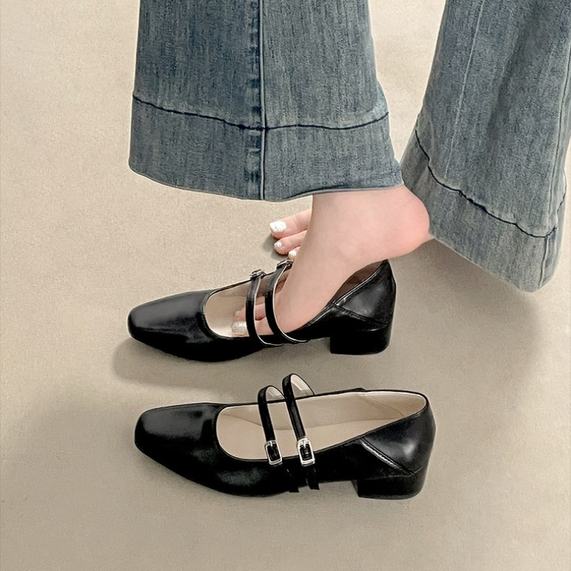 Square Toe Low Heel Women Silv - Women'S Shoes review and price