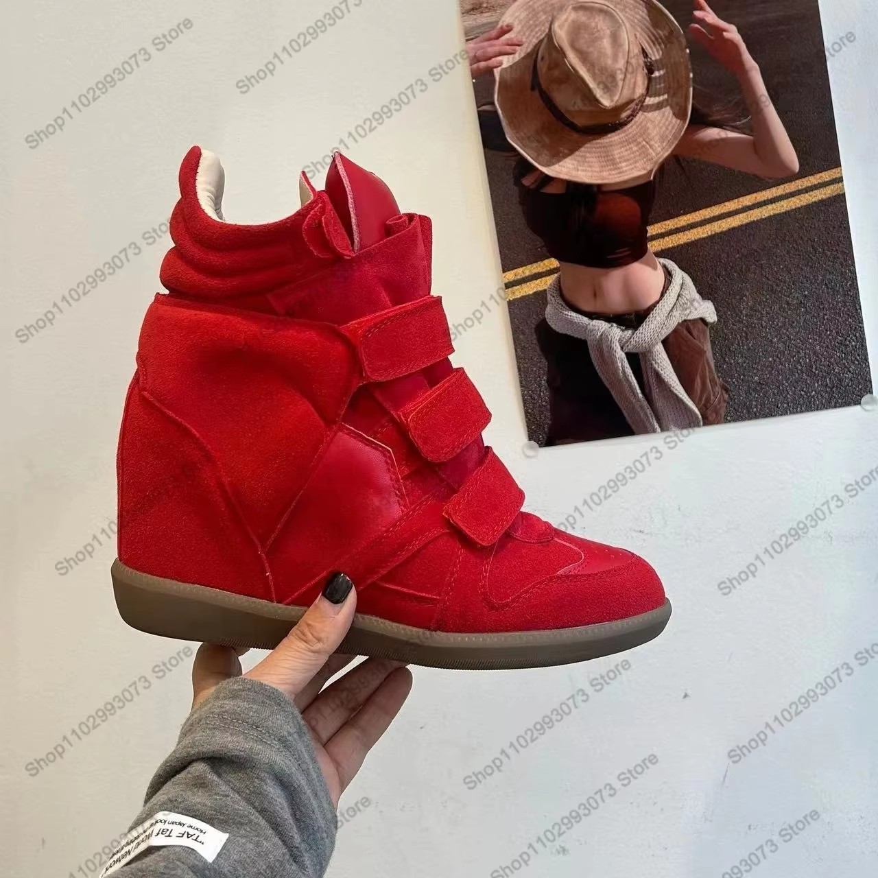 Women Hidden Wedge Heel High‑T - Wedge Heeled Sneaker review and price
