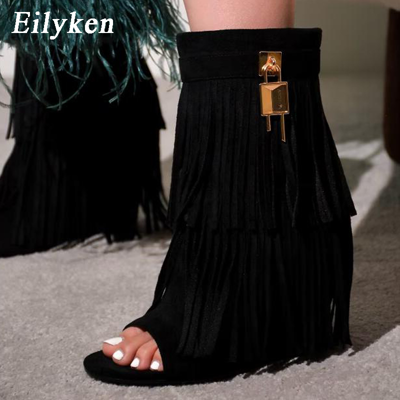 Eilyken Designer Fringe Wedges - Wedge Heeled Sneaker review and price