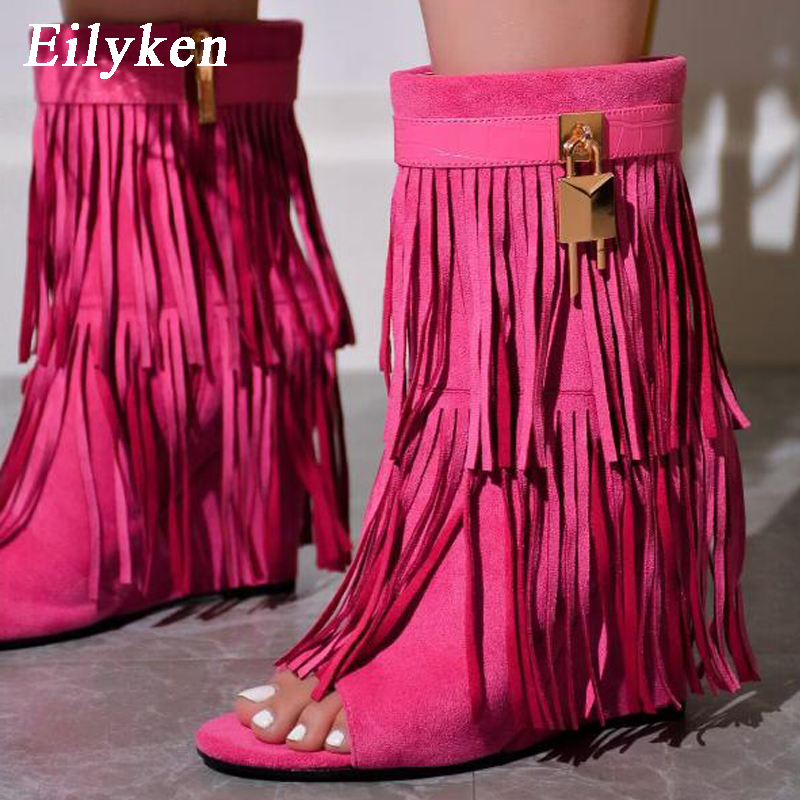 Eilyken Designer Fringe Wedges - Wedge Heeled Sneaker review and price